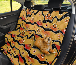 Australian Aboriginal Pattern Print Pet Car Back Seat Cover