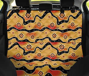 Australian Aboriginal Pattern Print Pet Car Back Seat Cover