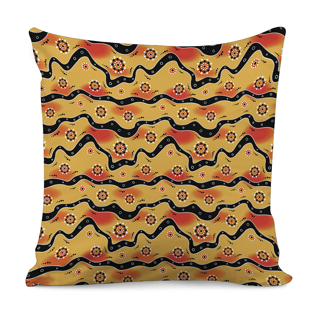 Australian Aboriginal Pattern Print Pillow Cover