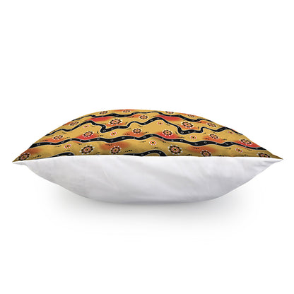 Australian Aboriginal Pattern Print Pillow Cover