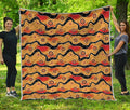 Australian Aboriginal Pattern Print Quilt
