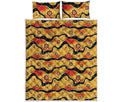 Australian Aboriginal Pattern Print Quilt Bed Set