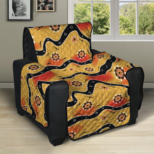 Australian Aboriginal Pattern Print Recliner Protector