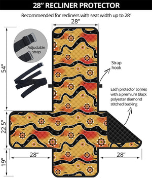 Australian Aboriginal Pattern Print Recliner Protector