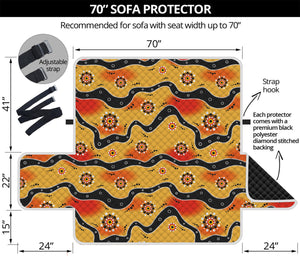 Australian Aboriginal Pattern Print Sofa Protector