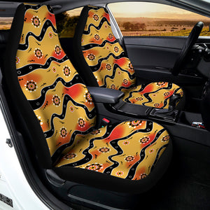 Australian Aboriginal Pattern Print Universal Fit Car Seat Covers