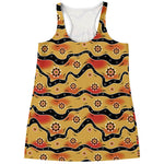 Australian Aboriginal Pattern Print Women's Racerback Tank Top