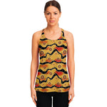 Australian Aboriginal Pattern Print Women's Racerback Tank Top