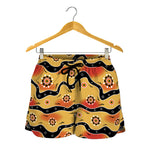 Australian Aboriginal Pattern Print Women's Shorts
