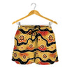 Australian Aboriginal Pattern Print Women's Shorts