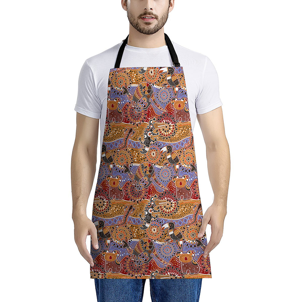 Australian Animals Pattern Print Apron