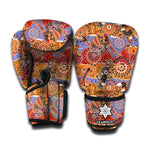 Australian Animals Pattern Print Boxing Gloves