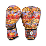 Australian Animals Pattern Print Boxing Gloves