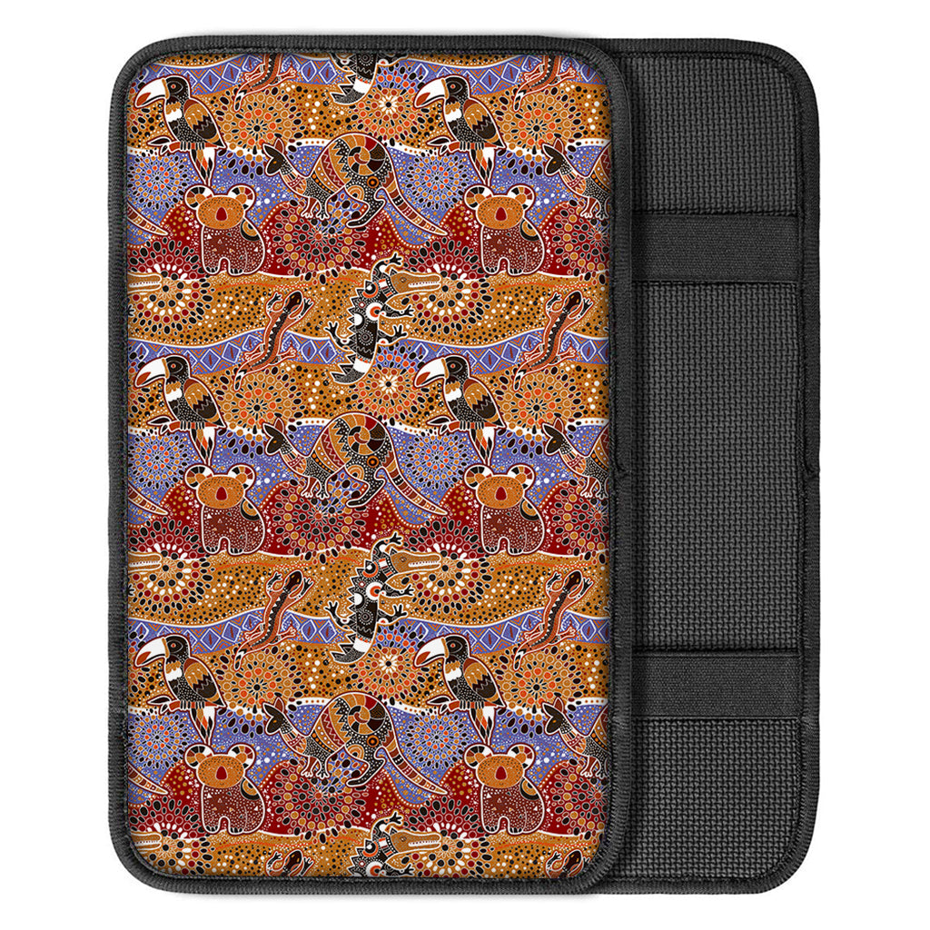 Australian Animals Pattern Print Car Center Console Cover