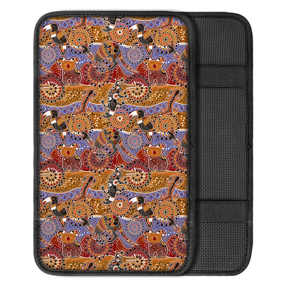 Australian Animals Pattern Print Car Center Console Cover