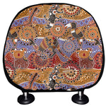 Australian Animals Pattern Print Car Headrest Covers