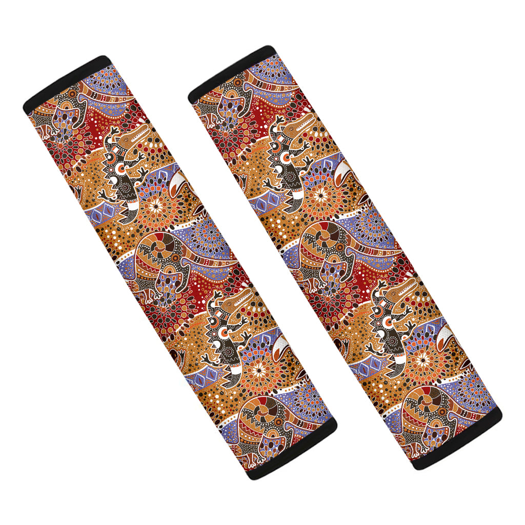 Australian Animals Pattern Print Car Seat Belt Covers