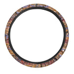 Australian Animals Pattern Print Car Steering Wheel Cover