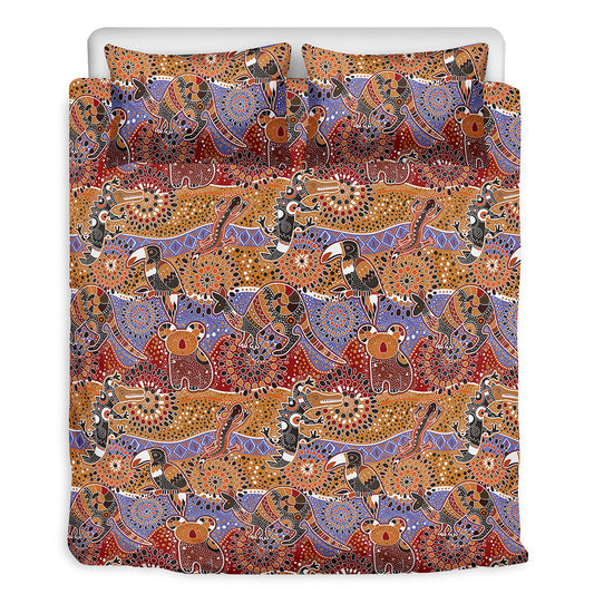 Australian Animals Pattern Print Duvet Cover Bedding Set