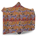 Australian Animals Pattern Print Hooded Blanket