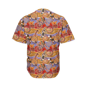 Australian Animals Pattern Print Men's Baseball Jersey