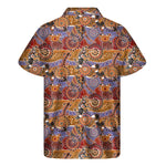 Australian Animals Pattern Print Men's Short Sleeve Shirt