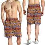 Australian Animals Pattern Print Men's Shorts