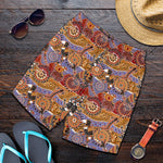 Australian Animals Pattern Print Men's Shorts