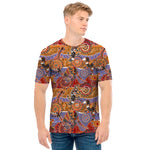 Australian Animals Pattern Print Men's T-Shirt