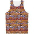 Australian Animals Pattern Print Men's Tank Top