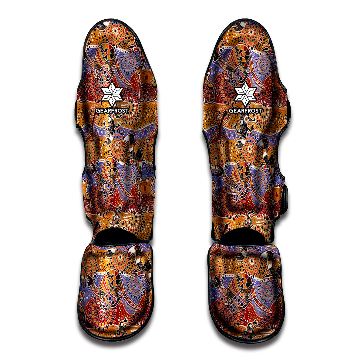 Australian Animals Pattern Print Muay Thai Shin Guard