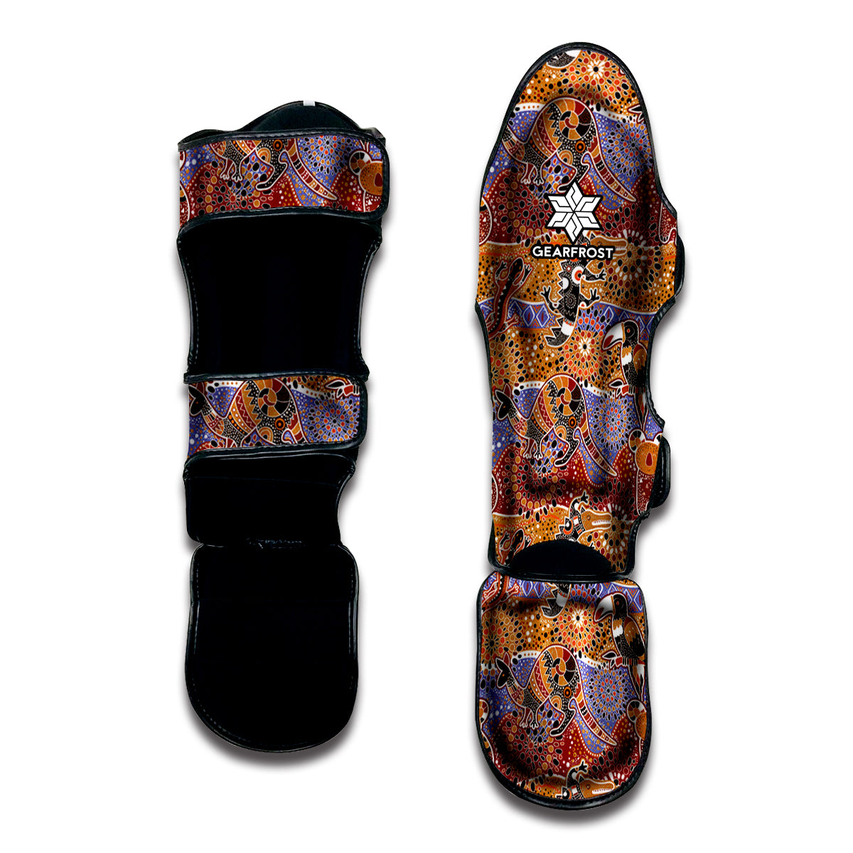 Australian Animals Pattern Print Muay Thai Shin Guard