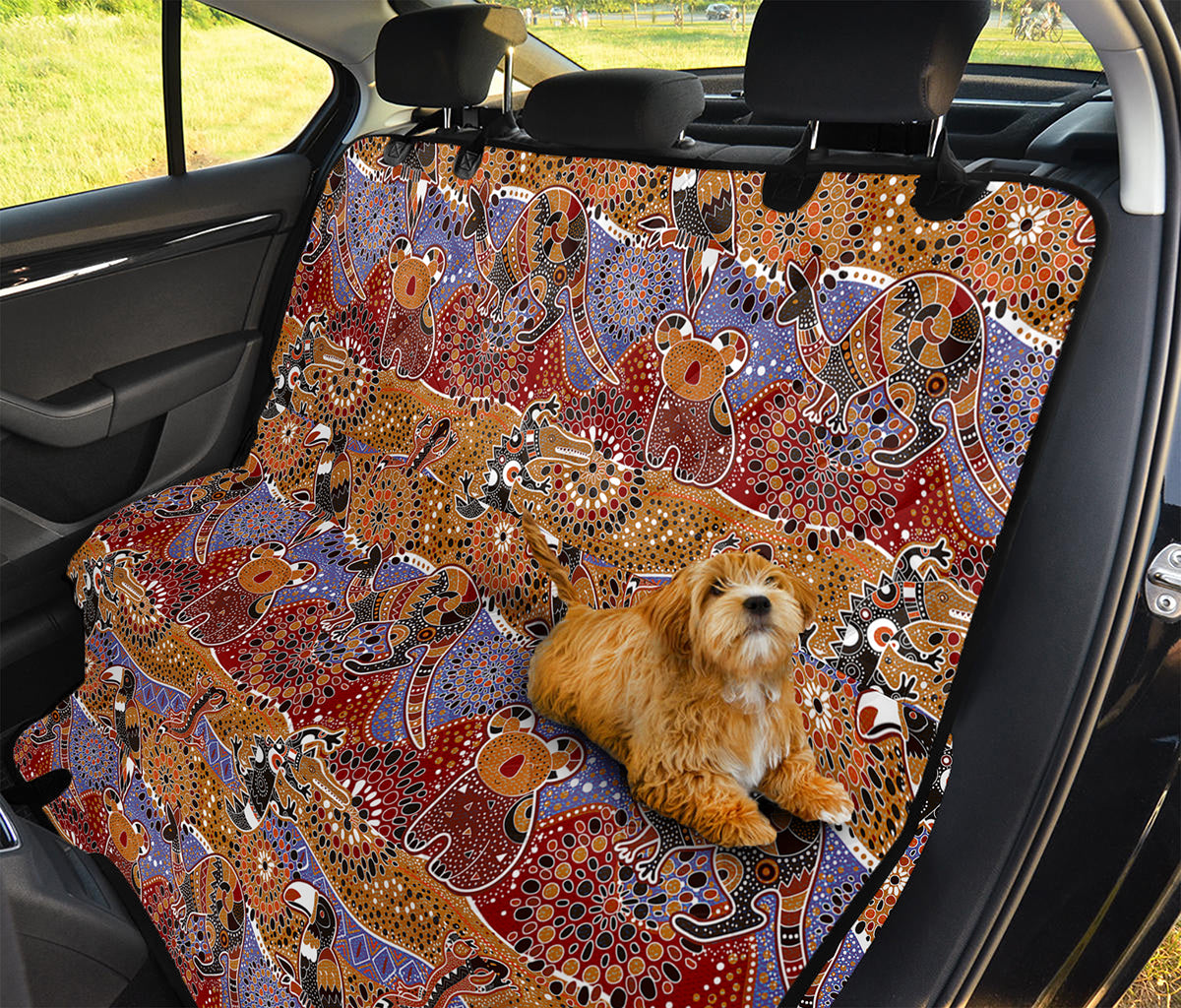 Australian Animals Pattern Print Pet Car Back Seat Cover