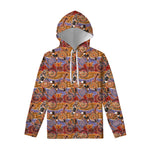 Australian Animals Pattern Print Pullover Hoodie