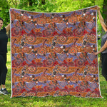 Australian Animals Pattern Print Quilt