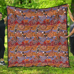 Australian Animals Pattern Print Quilt