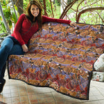 Australian Animals Pattern Print Quilt
