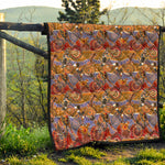 Australian Animals Pattern Print Quilt