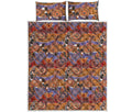 Australian Animals Pattern Print Quilt Bed Set