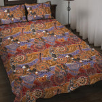 Australian Animals Pattern Print Quilt Bed Set