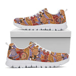 Australian Animals Pattern Print White Sneakers