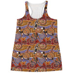 Australian Animals Pattern Print Women's Racerback Tank Top
