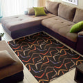 Australian Boomerang Pattern Print Floor Mat