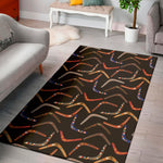 Australian Boomerang Pattern Print Area Rug