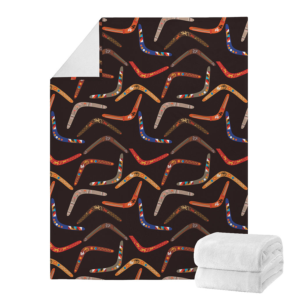 Australian Boomerang Pattern Print Blanket