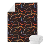 Australian Boomerang Pattern Print Blanket