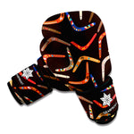 Australian Boomerang Pattern Print Boxing Gloves