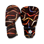Australian Boomerang Pattern Print Boxing Gloves