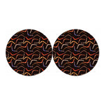 Australian Boomerang Pattern Print Car Coasters