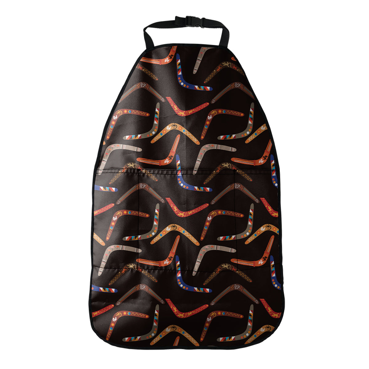 Australian Boomerang Pattern Print Car Seat Organizers